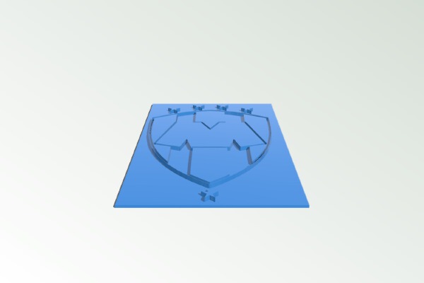 liga mx - Monterrey - easy print | 3d print model