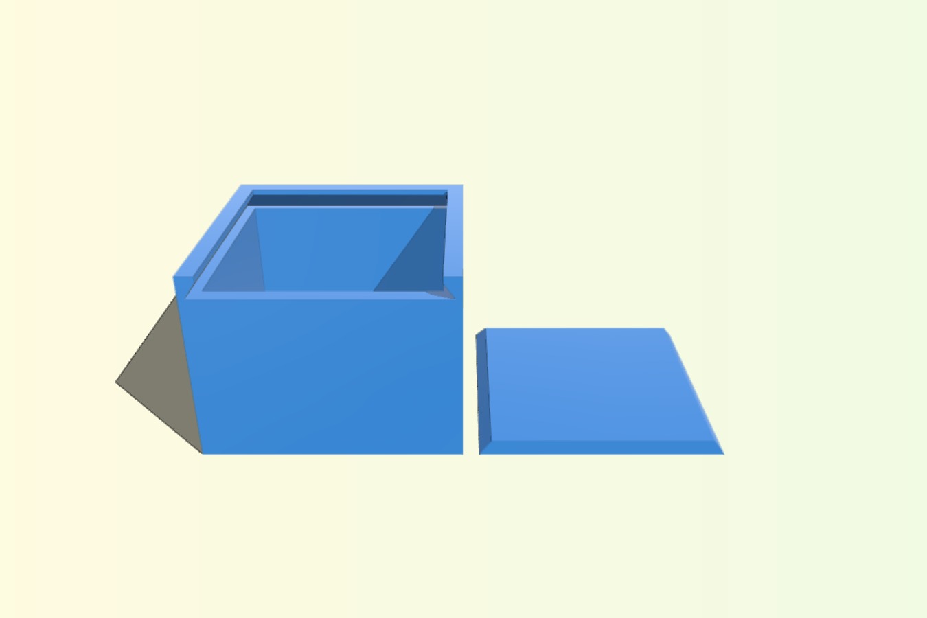 Box with slide-in lid "Krabička"