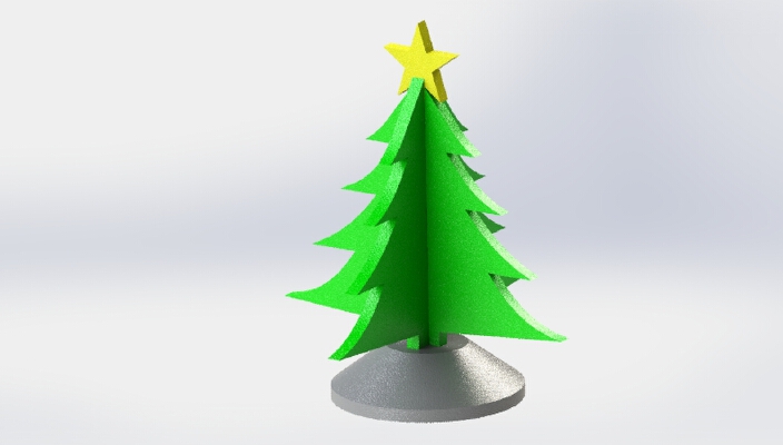 Christmas Tree - Table Top or Ornament | 3d print model