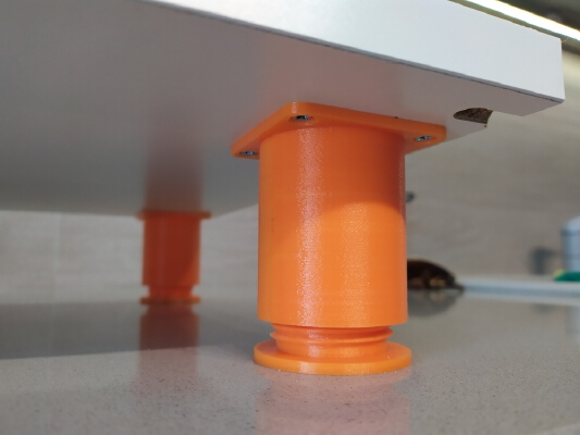 Adjustable foot for desktop monitor stand | 3d print model