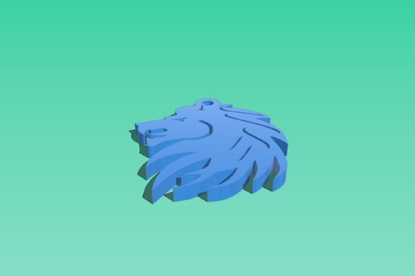 Lion Keychain | 3d print model