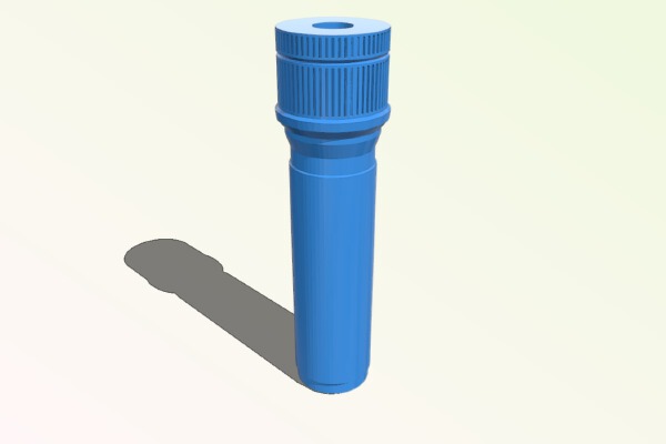 Silencer for AK47 (AKM, AKSU, AK74) on adapter | 3d print model