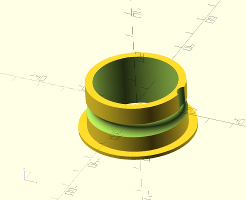 Customizable 50mm Filament Spool Adapter with 32mm Ball Bearing for 6mm Steel or Airsoft Balls | 3d print model