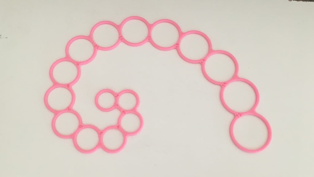 Ring Size Measuring Spiral