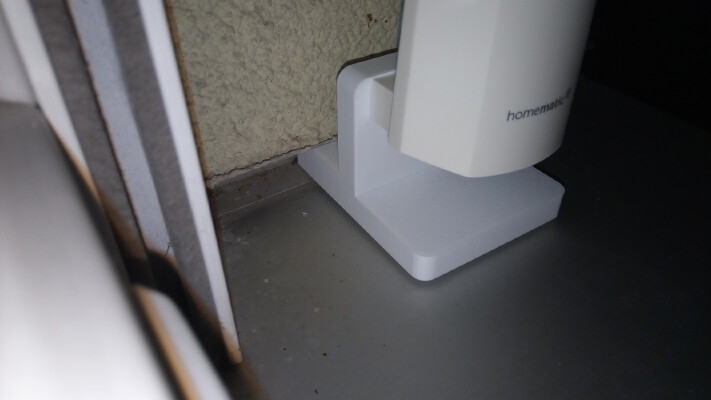 Homematic IP outdoor sensor: holder for windowsill (HmIP-STHO) | 3d print model