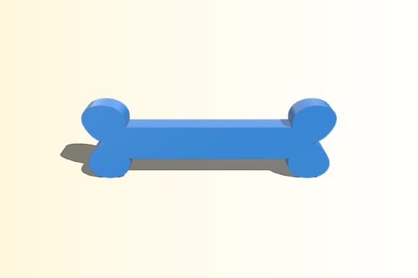 Simple 3D printable bone | 3d print model