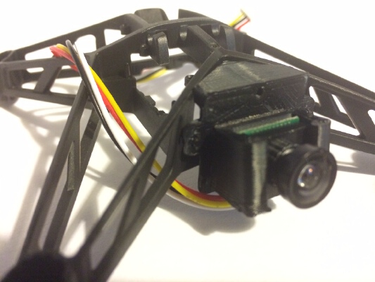 Mini Camera Holder for Parrot Rolling Spider Frame | 3d print model