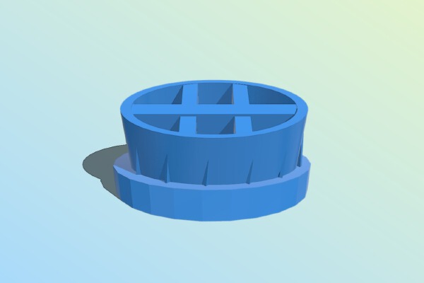 Tube plug for (oval) chair feet | 3d print model