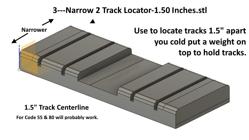 N Scale - 1.5" Track Centers - Track Laying Tools_Aids