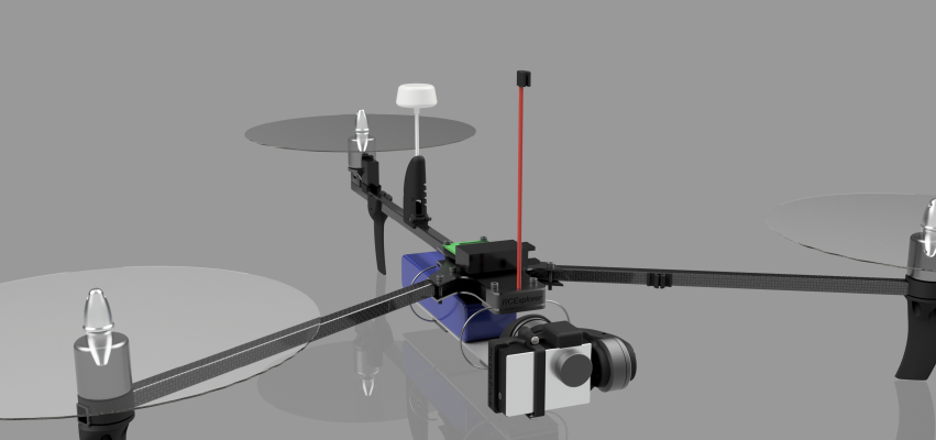 Foldable transmitter post for RCExplorer Tricopter V3 | 3d print model