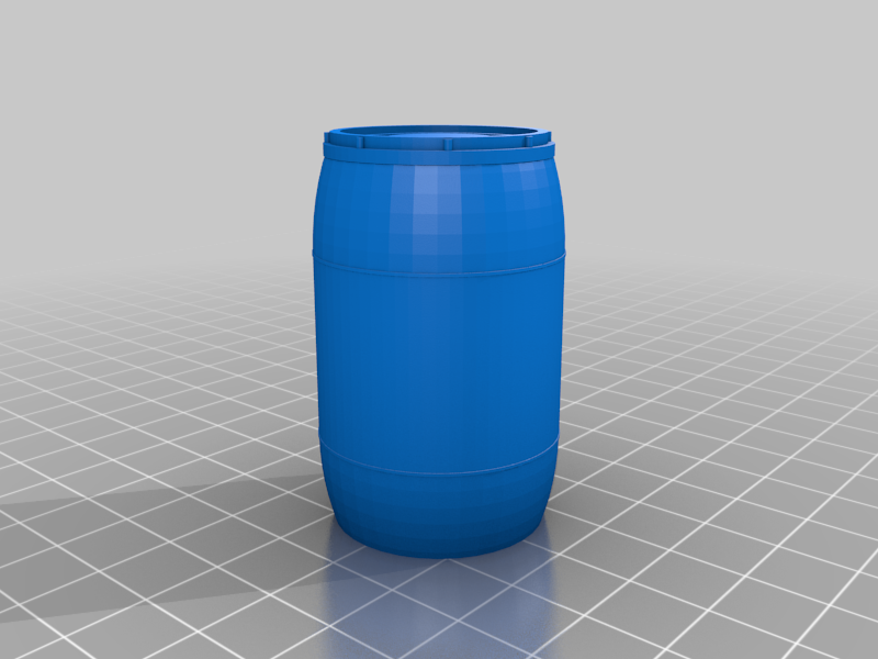 3.75 scale 1:18 Sci Fi barrel, 55 gallon drum of Space Mayonaise