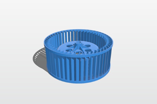 Squirrel Cage Fan for Dehumidifier AD70GUSX | 3d print model