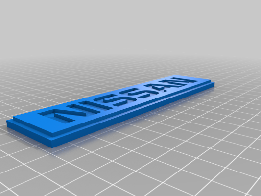 Set of Logos for NISSAN Bluebird T12 2.0 SLX | 3d print model