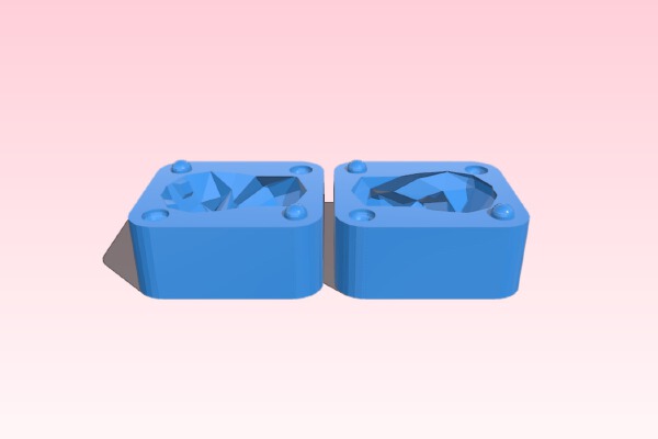 Low Poly Bulbasaur Mold | 3d print model
