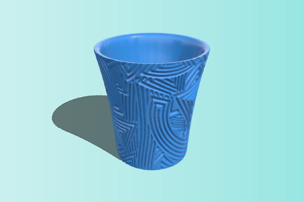 Weekly cup nr19 with thickness | 3d print model