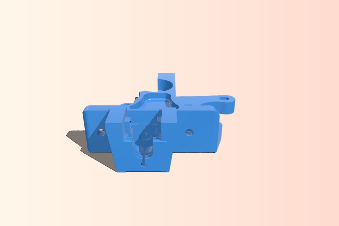 Lulzbot TAZ 1 _ 2 _ 3 _ 4 E3D v6 1.75mm Extruder _ Hot-End Mount