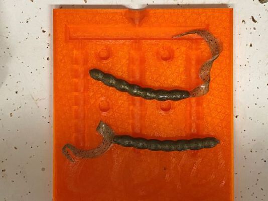 Fishing Worm Mold | 3d print model
