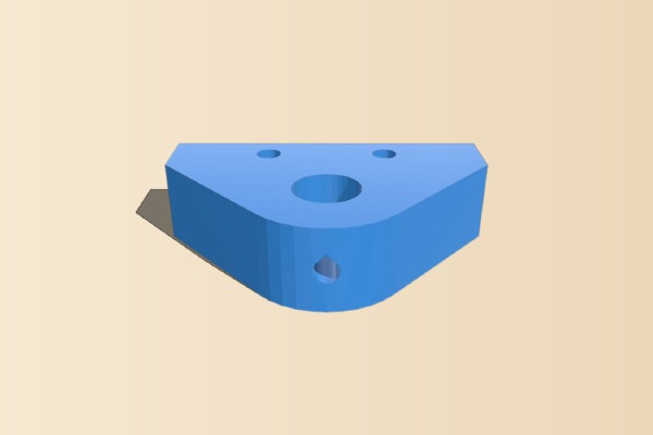 RepRapPro Huxley Dial Guage Mount 8mm | 3d print model