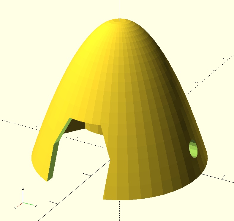 Spinner for R_C model folding prop (e.g. MPX Merlin)