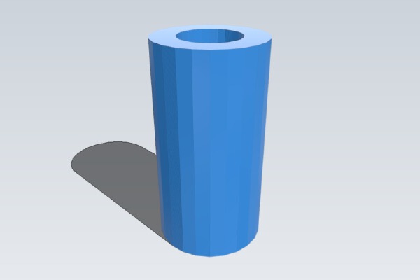 Battery Adapter, AA to C cell | 3d print model