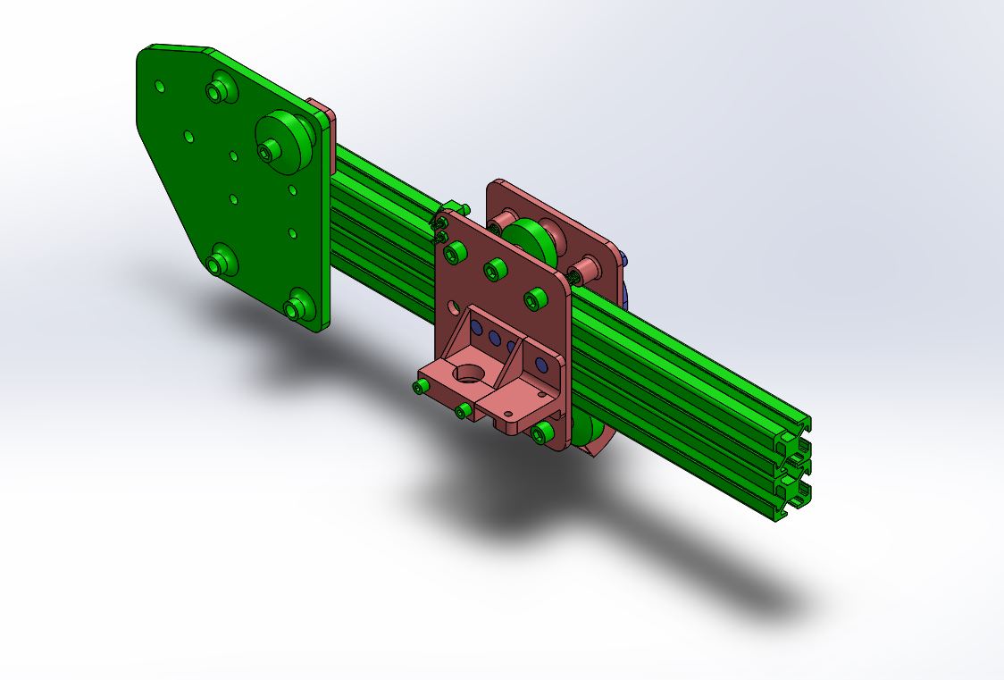 Tevo Tarantula simple modular X carriage with layer fan