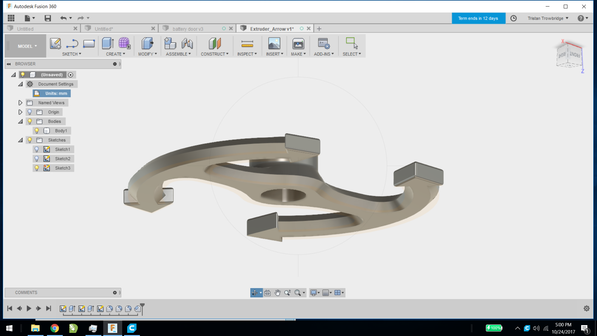 Extruder Arrow