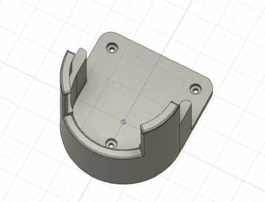 Toy vacuum mounting bracket | 3d print model