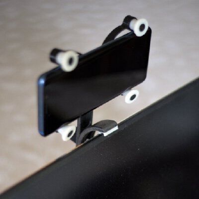 Phone Flex holder for Monitor | 3d print model