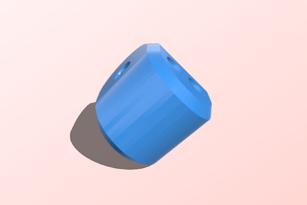 D2 Dice with Pips (2-sided dice) | 3d print model