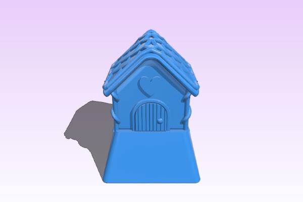Christmas gingerbread house keycap | 3d print model