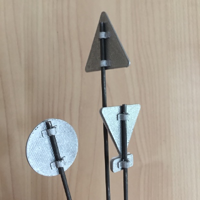 Panneaux Signalisation road sign slot car 1:32 scale | 3d print model