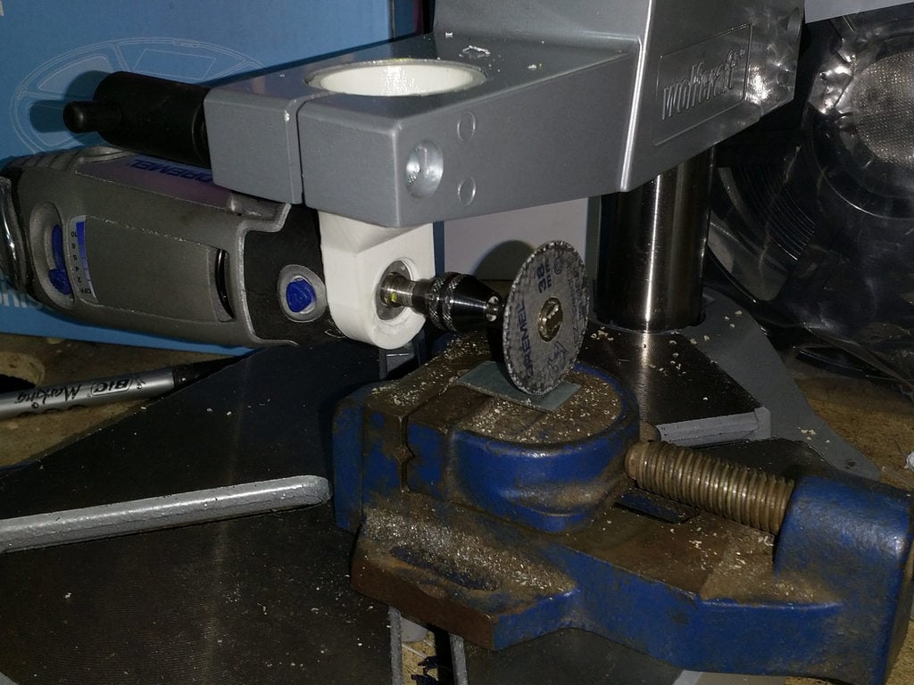 Dremel 90 degree drill press adapter tuned