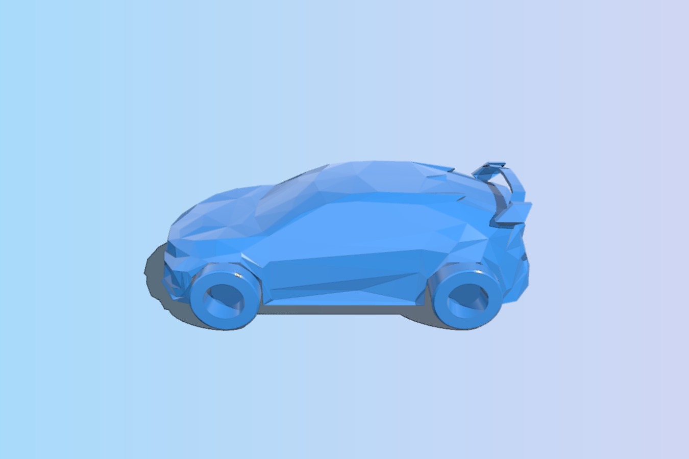 Low Poly Honda Civic Type R – Car