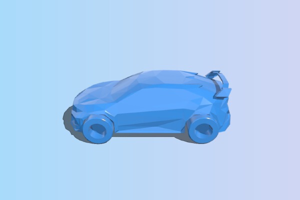 Low Poly Honda Civic Type R – Car | 3d print model