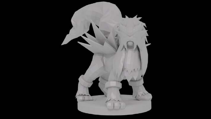 (SSBWiiU) Entei Trophy | 3d print model
