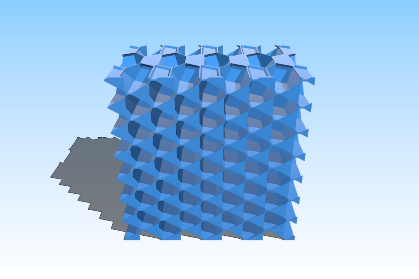 3D Honeycomb Infill concept