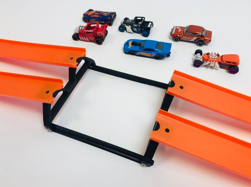 Modular 3D printed jump ramp for HotWheels tracks