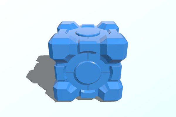 Portal Companion Cube | 3d print model