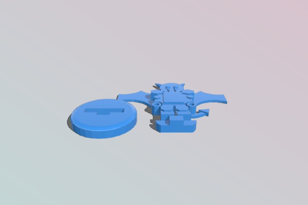 FlatMinis: Demon | 3d print model
