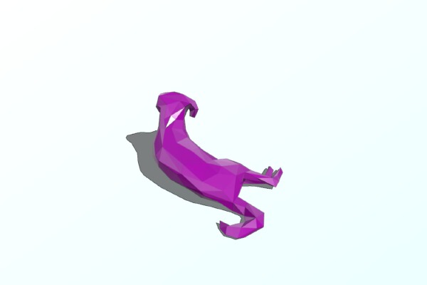 Low poly labrador dog | 3d print model