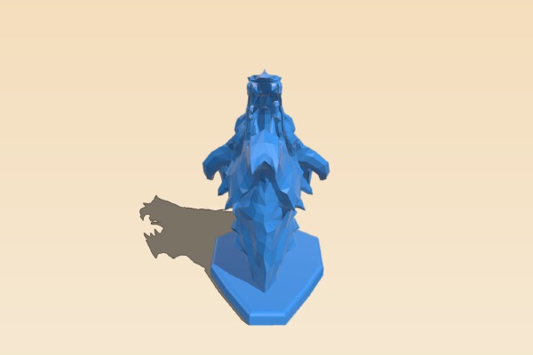 Skyrim Elder Dragon Wall Trophy | 3d print model