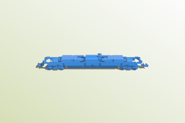 Tomytec TM-18 N scale chassis | 3d print model