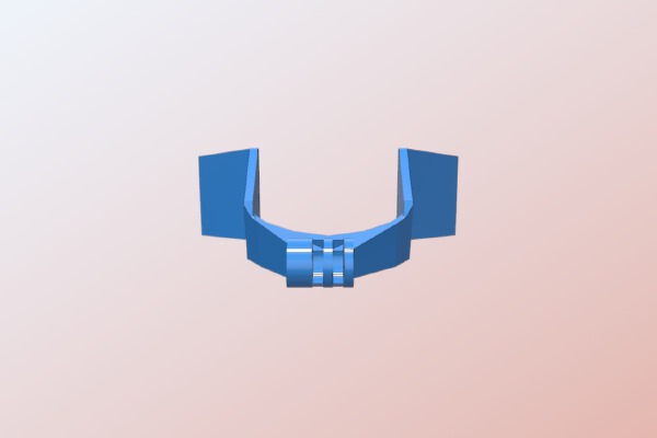 Gopro mount LS2 Pioneer helmet | 3d print model