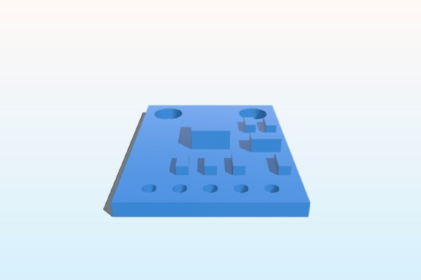 GY-61 ADXL335 Accelerometer Analogue Board Model (DON'T PRINT!) | 3d print model