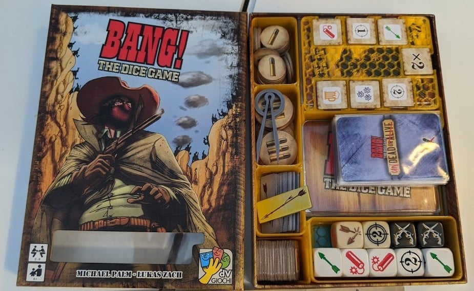 Bang the Dice Game and Expansions Organizer
