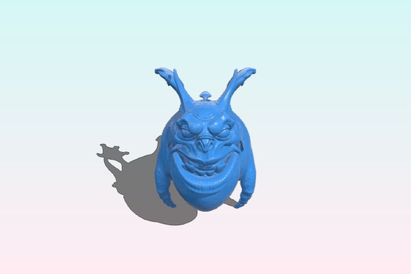 flying squig - cartoonish sculpt | 3d print model