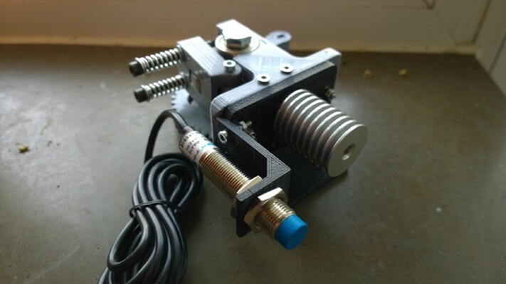 Prusa i3 Wade adapter w_ mount for inductive sensor | 3d print model
