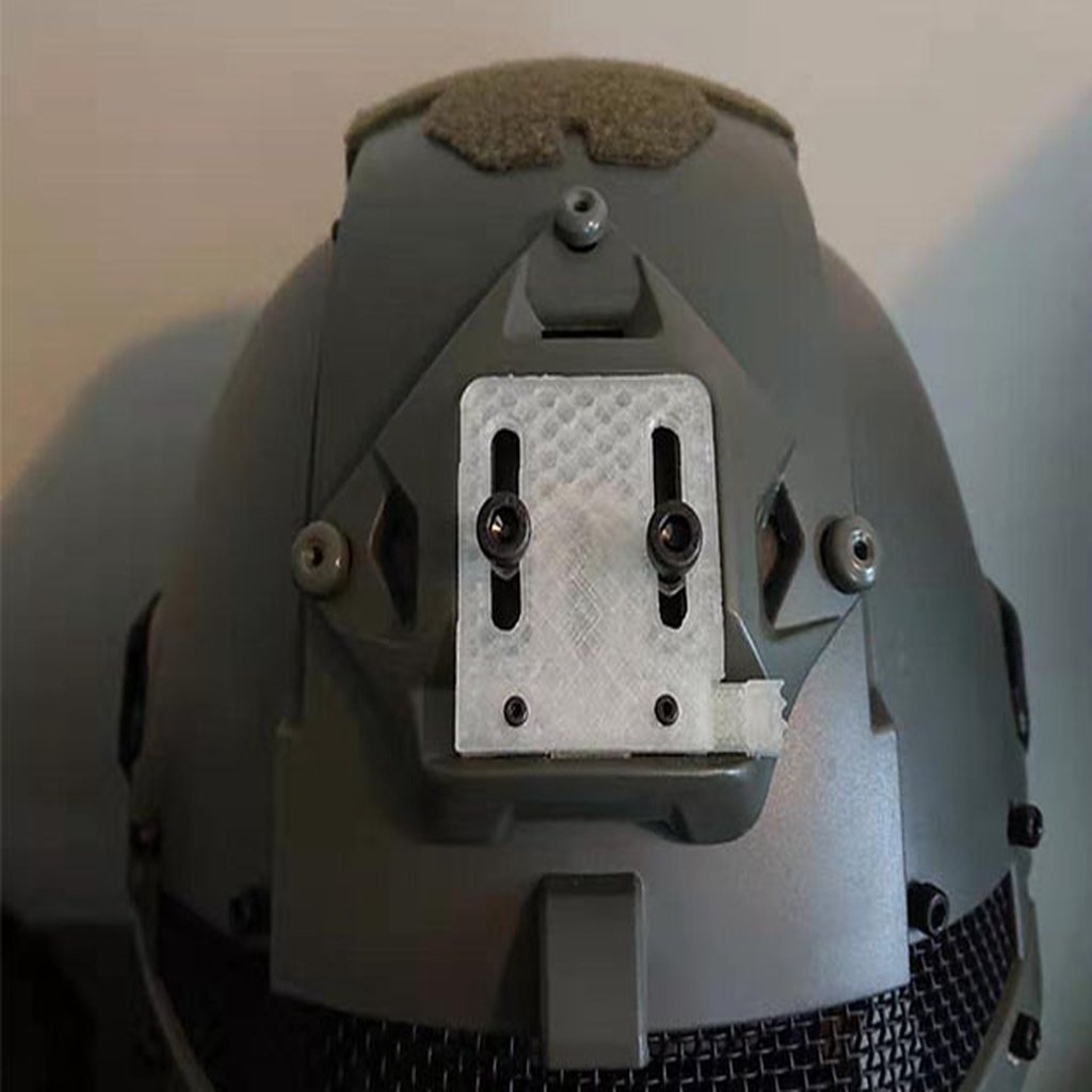 Fast helmet QD plate
