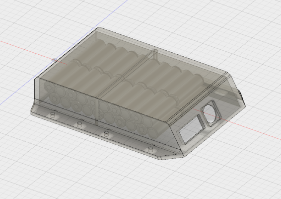 Electric Skateboard Battery Enclosure with Rosenberger RoPD 10s4p | 3d print model