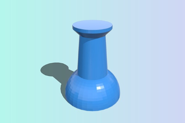 Mag-Net-Tack: An oversized, pushpin-inspired magnet for your fridge or magnet board | 3d print model